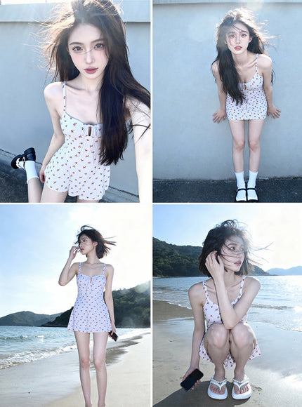 Strawberry Cream Swimdress