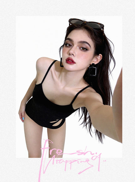 Midnight Cutout Swimwear