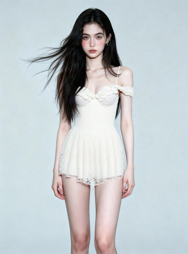 Lace Ballet Swim Dress