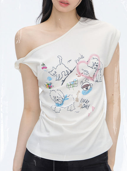 Lucky Day Graphic Top