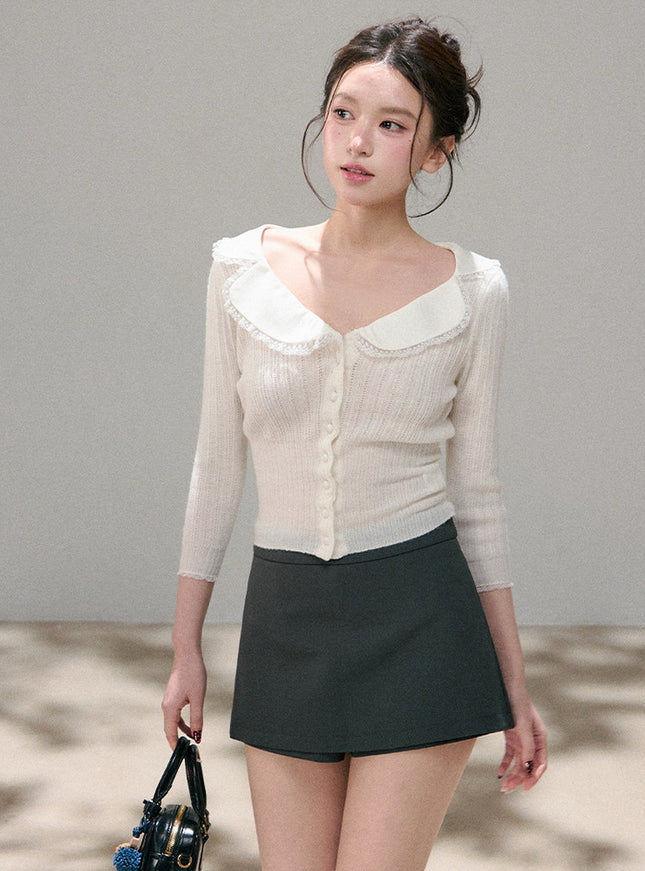 Angel Collar Sofr Petal Top