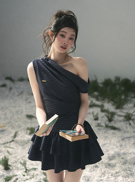 Moonlight Plaid Dress