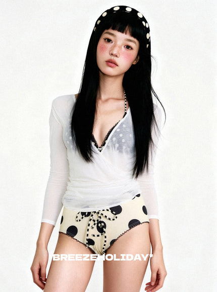 Retro Dot Swimwear Set