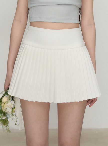 Prep Mood White Skirt