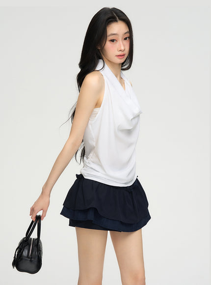 Elegant Flow White Top