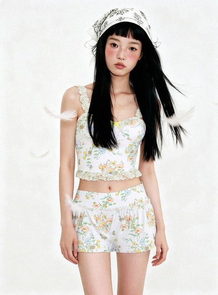 Vintage Blossom Bikini Set
