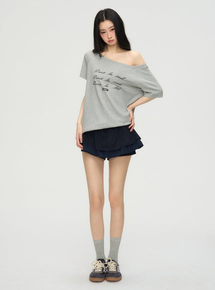 Casual Edge Off-Shoulder Tee
