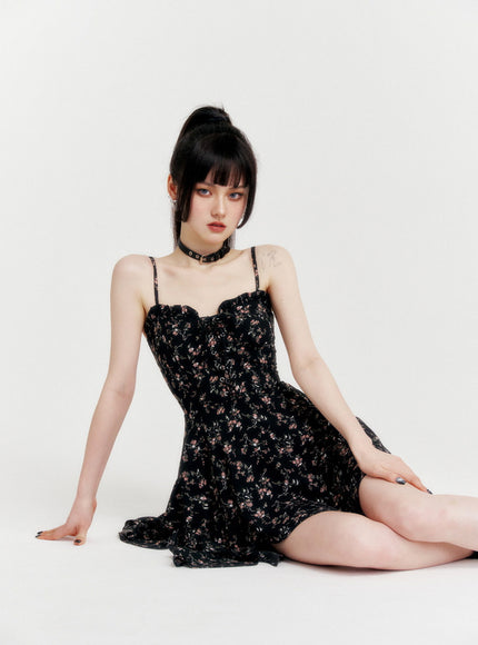 Midnight Garden Bloom Dress