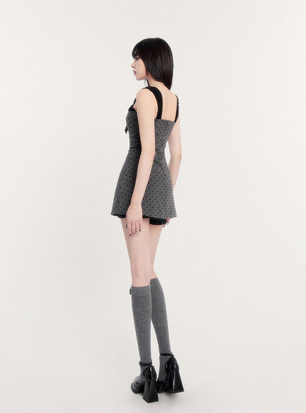 LUNE Dot Ribbon Dress