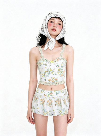 Vintage Blossom Bikini Set