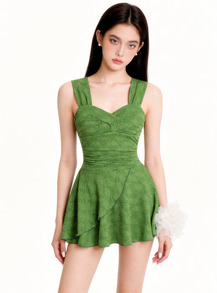 Retro Garden Girl Swimdress