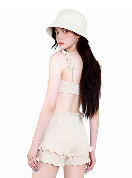Cream Soufflé Bikini Set
