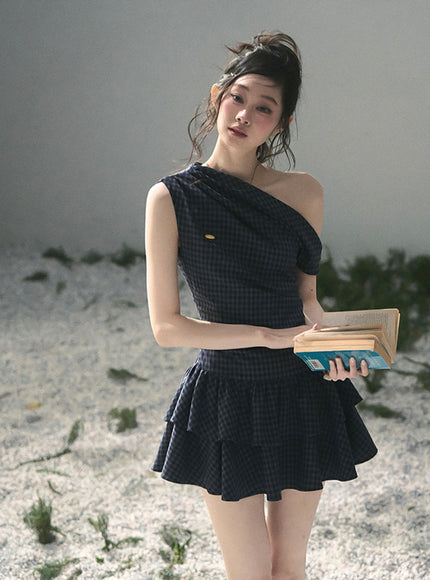 Moonlight Plaid Dress