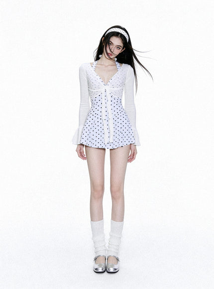 French Lovely Dot Swimdress