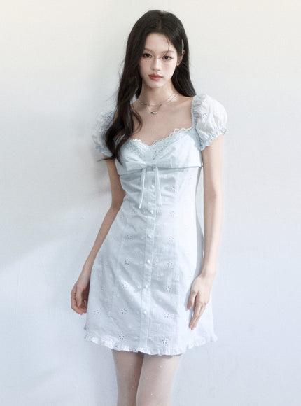 Bluebell Romance Lace Mini Dress
