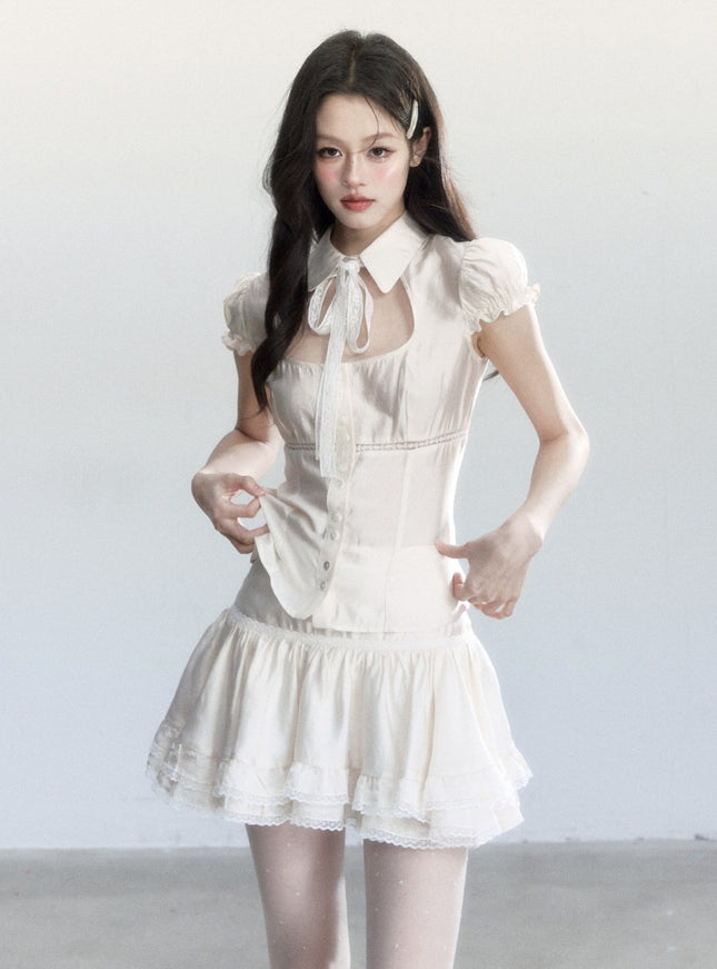 Lumière Lace Blouse Set