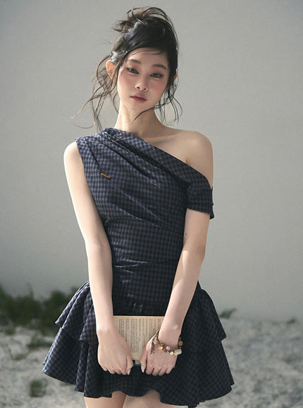 Moonlight Plaid Dress
