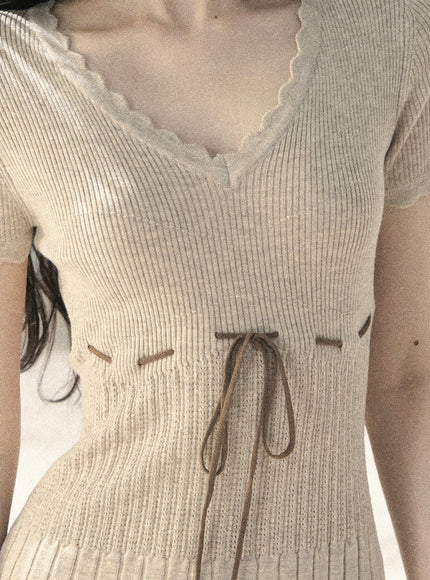 French Lace Knitted Dess