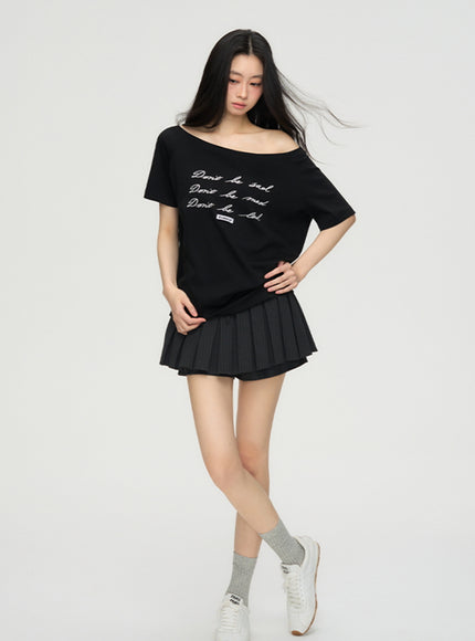Casual Edge Off-Shoulder Tee