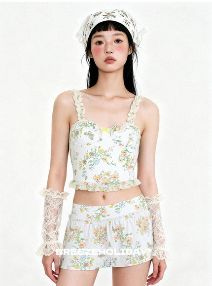 Vintage Blossom Bikini Set