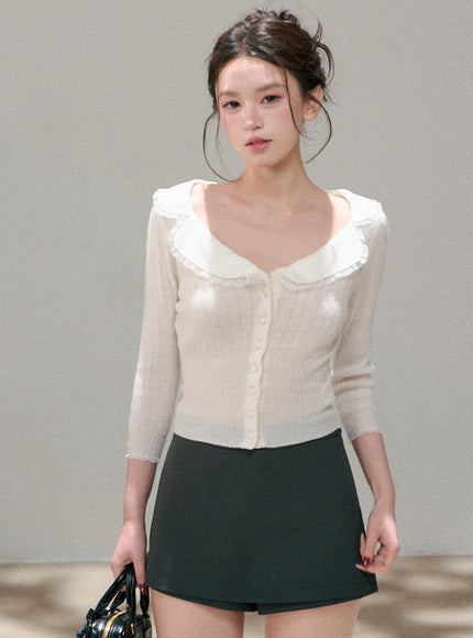 Angel Collar Sofr Petal Top