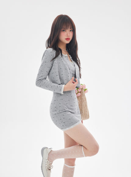 Rosebud Knit Set