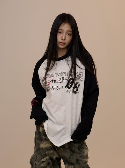 Frequency Raglan Tee - White