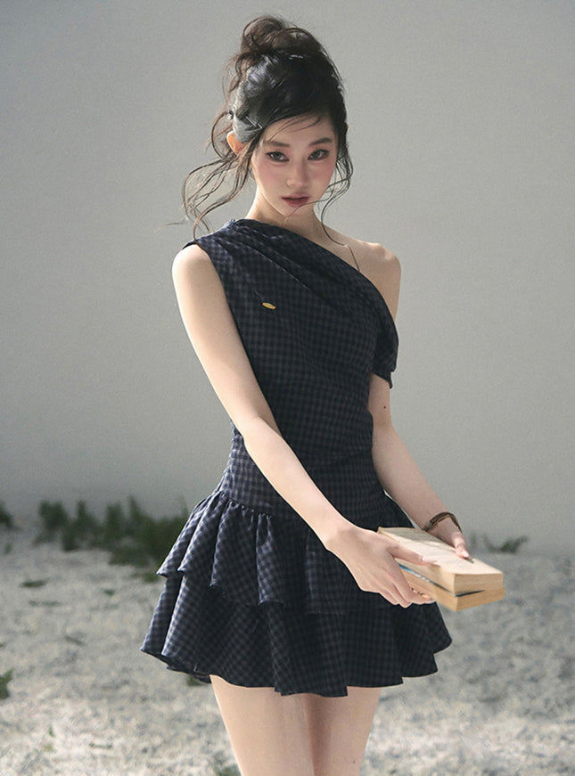 Moonlight Plaid Dress