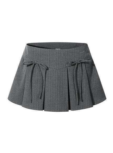 Side Tie Mini Skirt