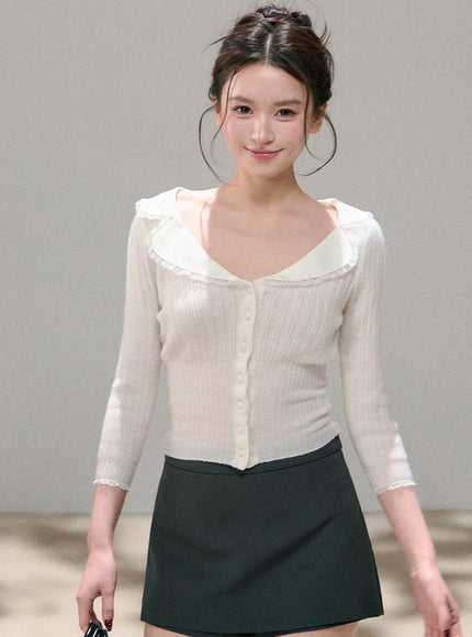 Angel Collar Sofr Petal Top