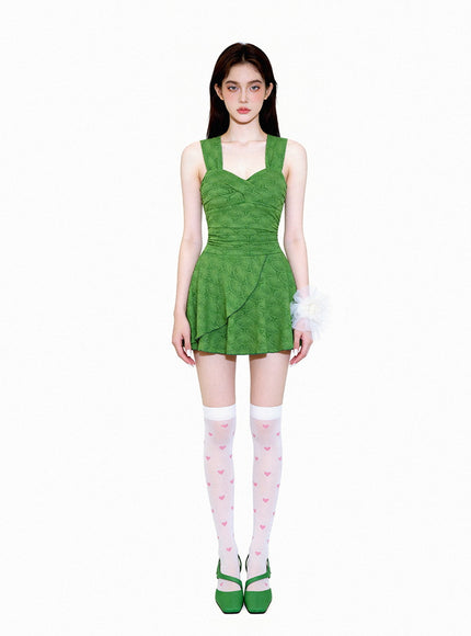Retro Garden Girl Swimdress
