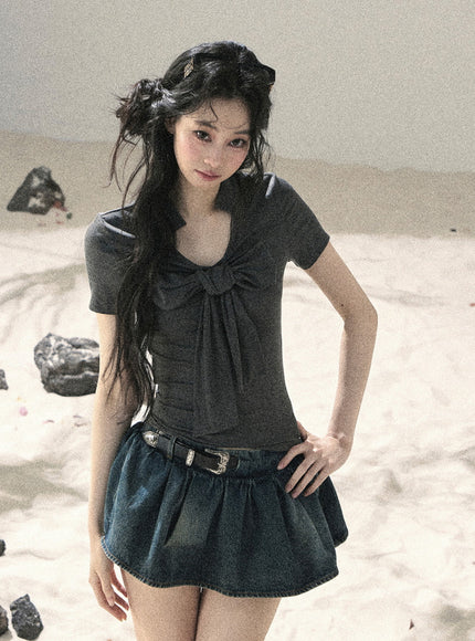 Moonwash Denim Skirt