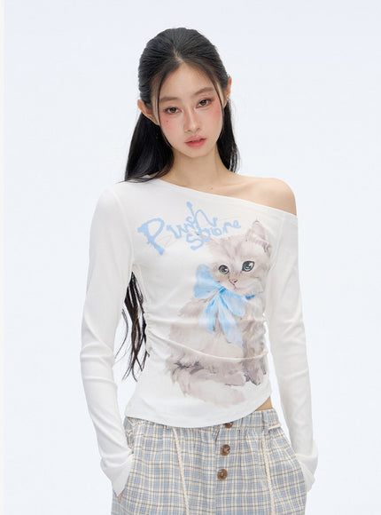Lumi Cat Graphic Top