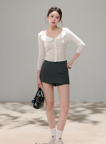 Angel Collar Sofr Petal Top
