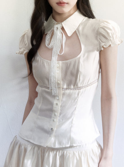 Lumière Lace Blouse Set