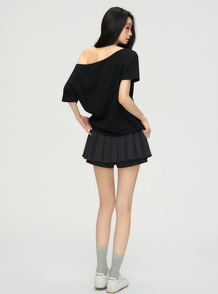 Casual Edge Off-Shoulder Tee