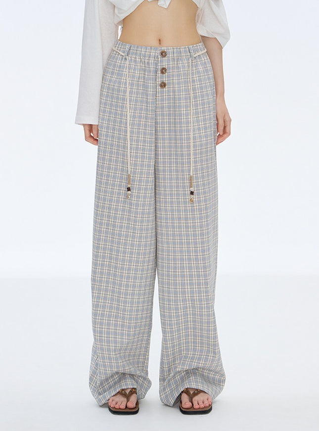 Loose Check Lounge Pants