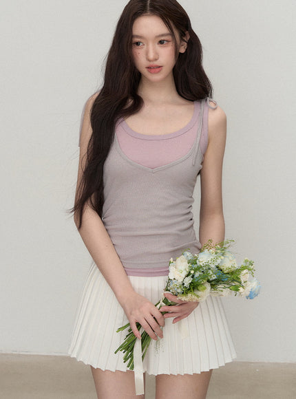 Prep Mood White Skirt