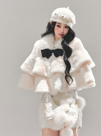 Snow Duchess Fur Cape