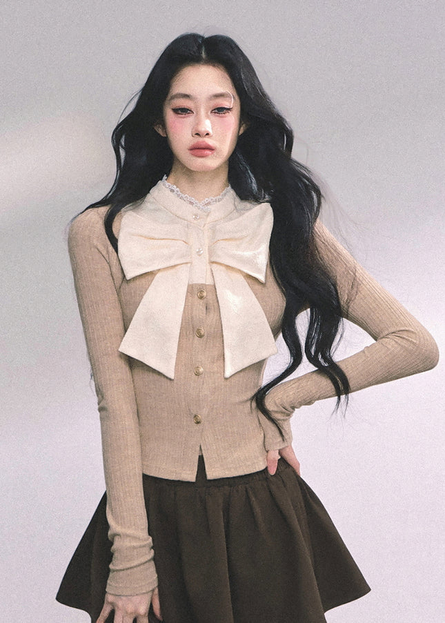 Grand Ribbon Knit Blouse