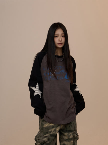 Frequency Raglan Tee - Black