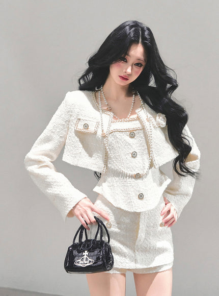 Pearl Ensemble Tweed Set