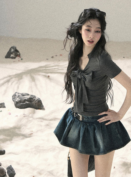 Moonwash Denim Skirt