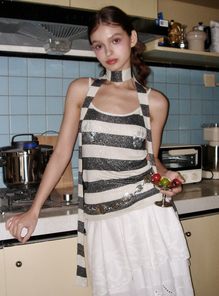Silver Eclipse Top