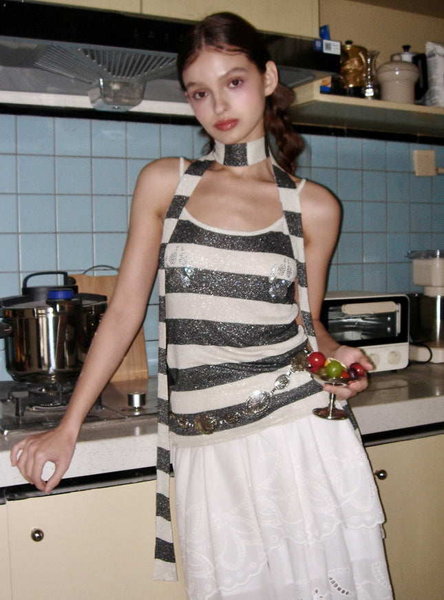 Silver Eclipse Top