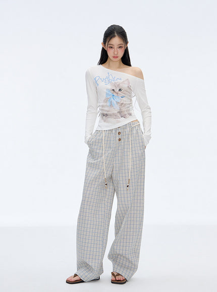 Lumi Cat Graphic Top