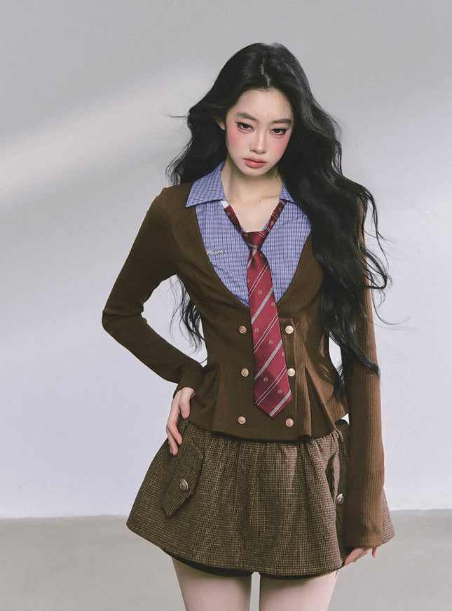 Vintage Brown Ivy Top