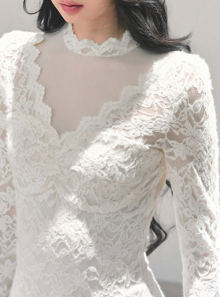 Ivory Whisper Lace Dress