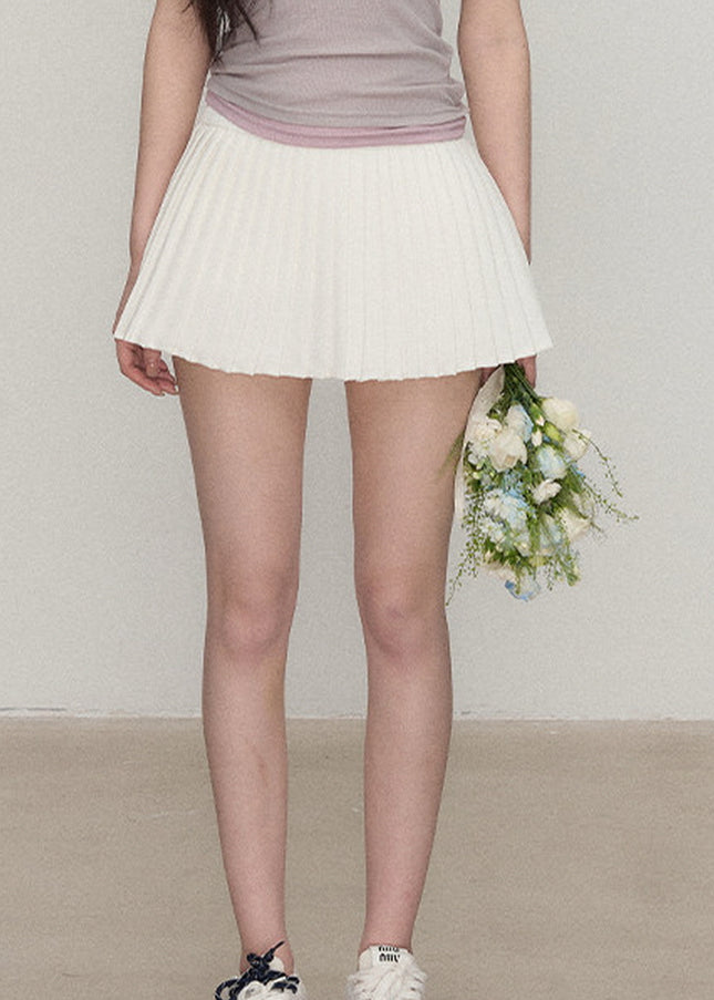 Prep Mood White Skirt