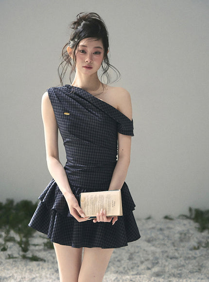Moonlight Plaid Dress